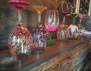 painted wine glasses