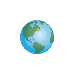 Summer around the Globe bottles rotate around earth