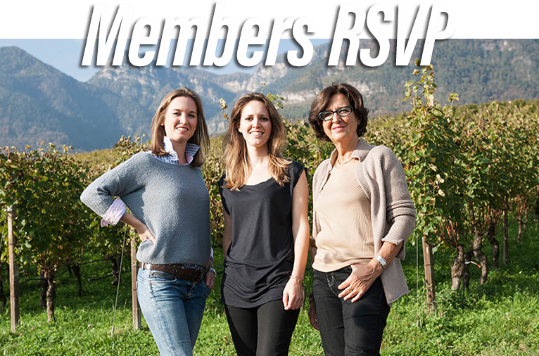 Members RSVP for Elena Walsh wine tasting at Rott n' Grapes March 27 & 28